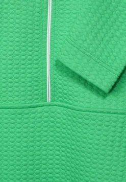 Troyer Sweatshirt mit Zipper smash green