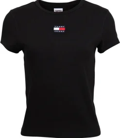T-Shirt Baby Rib Center Badge schwarz