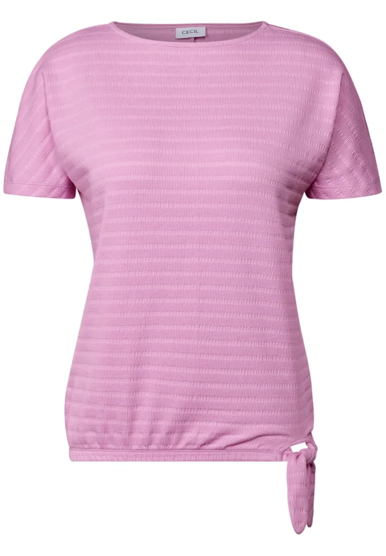 T-Shirt in Smok-Optik cherry blossom pink