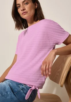 T-Shirt in Smok-Optik cherry blossom pink