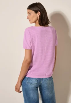 T-Shirt in Smok-Optik cherry blossom pink