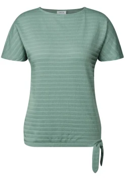 T-Shirt in Smok-Optik matcha green