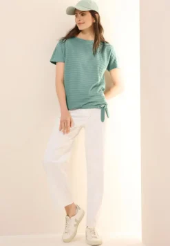 T-Shirt in Smok-Optik matcha green