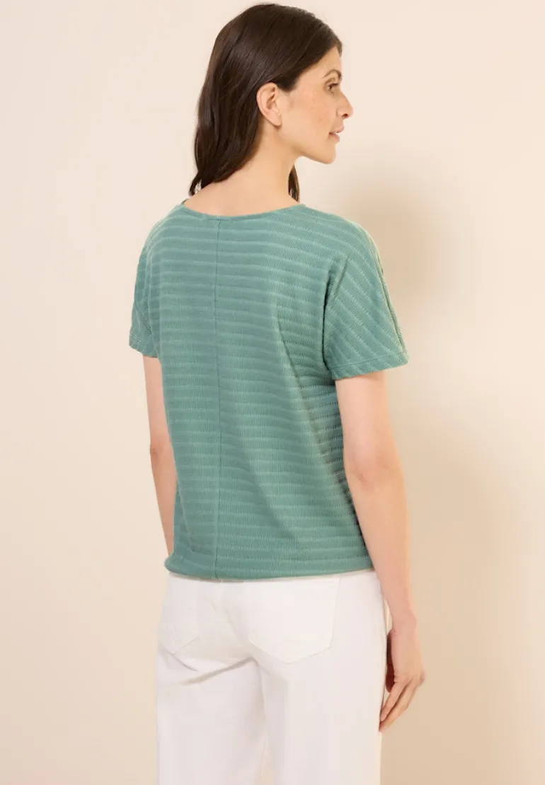 T-Shirt in Smok-Optik matcha green