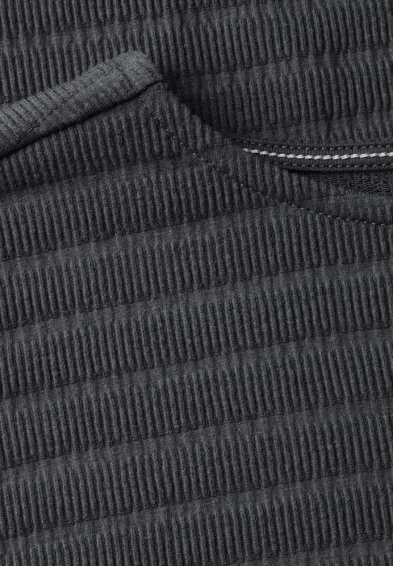T-Shirt in Smok-Optik volcanic grey