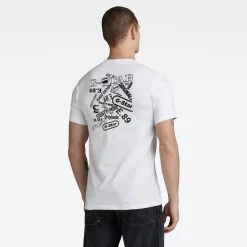 T-Shirt mit Backprint white
