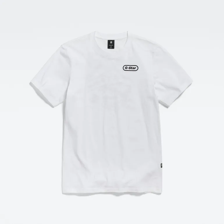 T-Shirt mit Backprint white