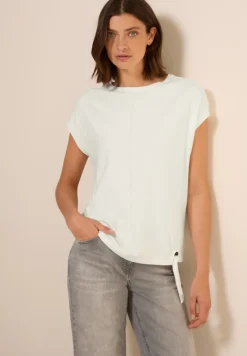 T-Shirt mit Dekosteinen vanilla white