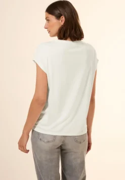T-Shirt mit Dekosteinen vanilla white