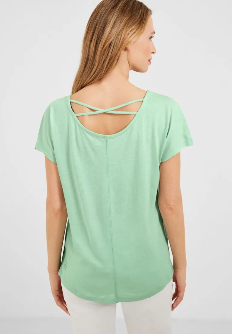 T-Shirt mit Fotoprint fresh salvia green