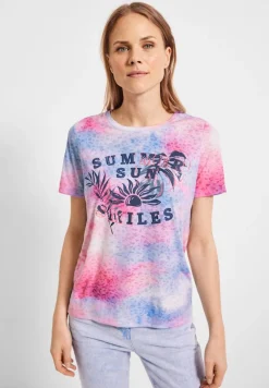 T-Shirt mit Fotoprint soft pink
