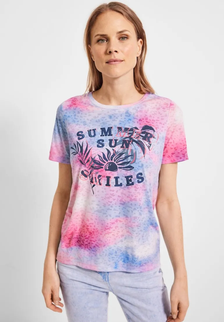 T-Shirt mit Fotoprint soft pink