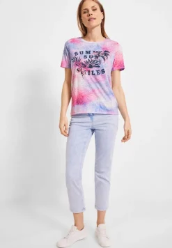 T-Shirt mit Fotoprint soft pink