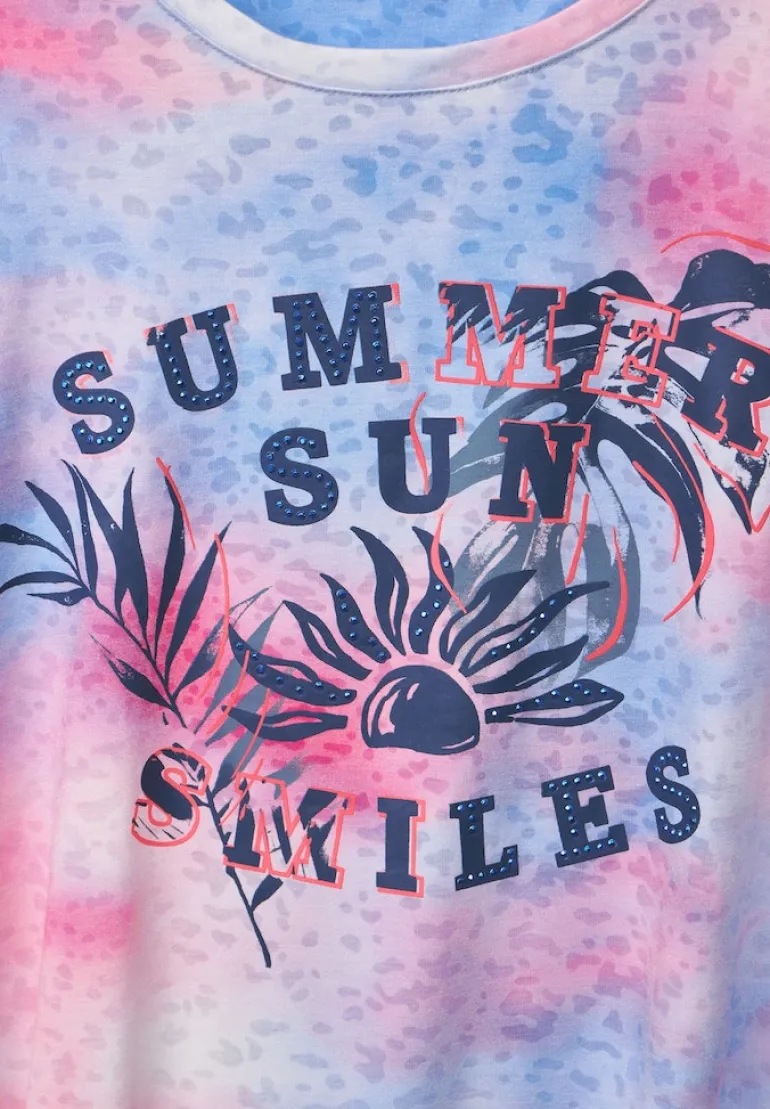 T-Shirt mit Fotoprint soft pink