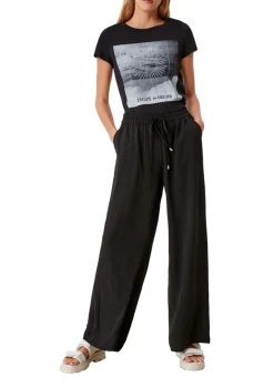 T-Shirt mit Frontprint schwarz