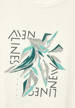 T-Shirt mit Frontprint vanilla white