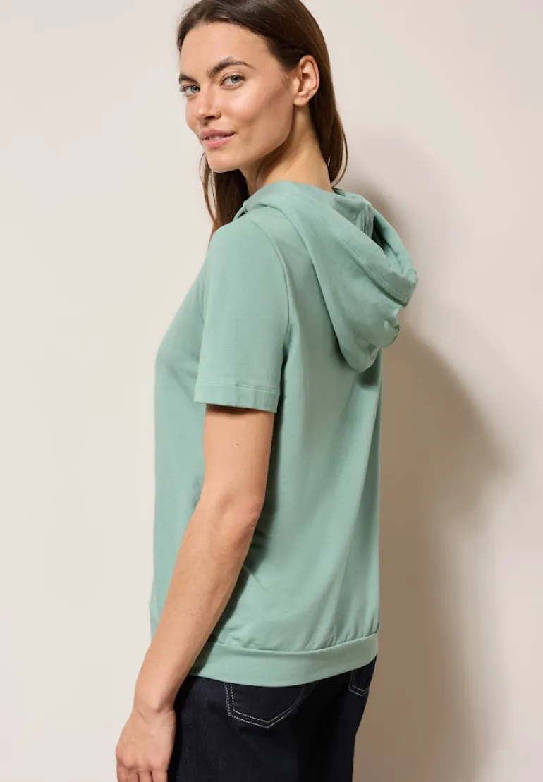 T-Shirt mit Kapuze matcha green