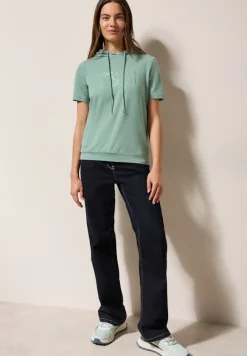T-Shirt mit Kapuze matcha green