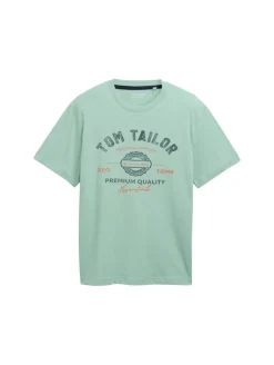 T-Shirt mit Logo-Print dust green