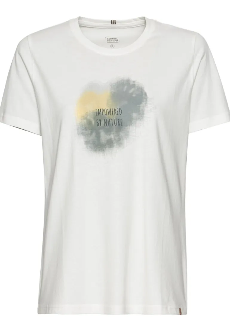 T-Shirt mit Print aus nachhaltigem Organic Cotton placement cloud