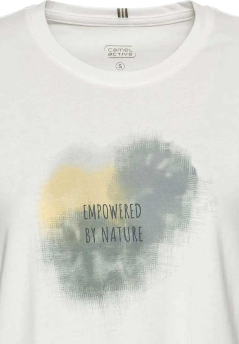 T-Shirt mit Print aus nachhaltigem Organic Cotton placement cloud