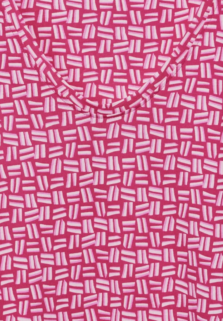 T-Shirt mit Print pink sorbet