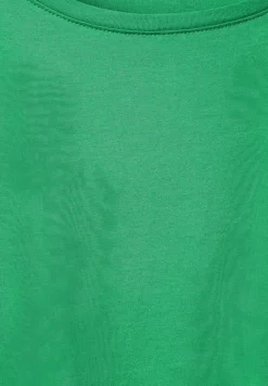 T-Shirt mit Raffdetails fresh green