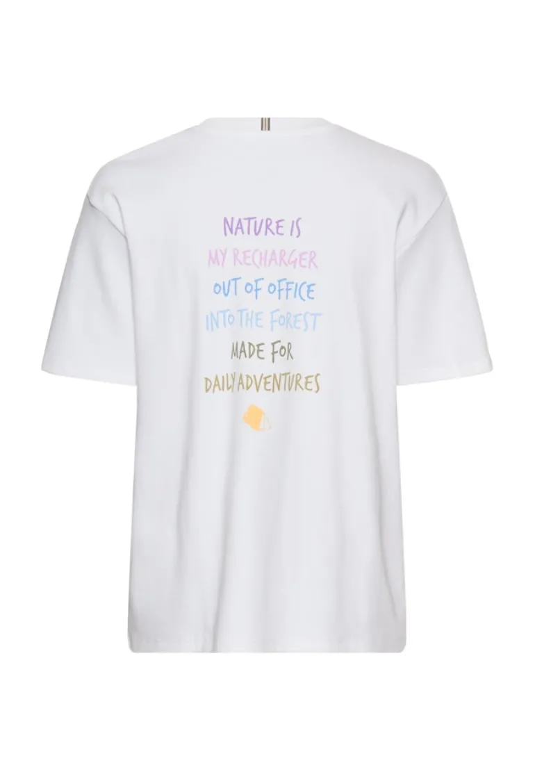 T-Shirt mit Rückenprint placement nature