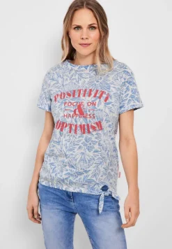 T-Shirt mit Schleifendetail marina blue