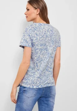 T-Shirt mit Schleifendetail marina blue