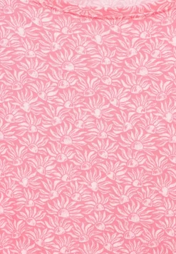 T-Shirt mit Smock Schultern soft pink