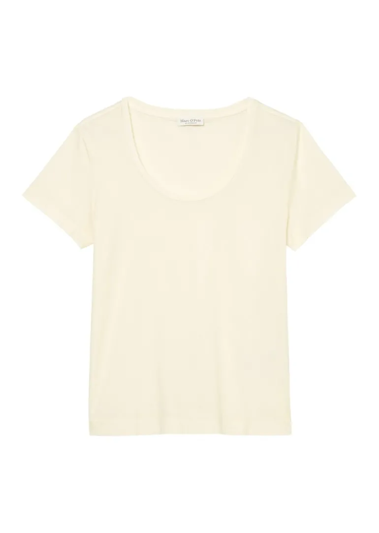 T-Shirt mit weitem Ausschnitt summer hemp