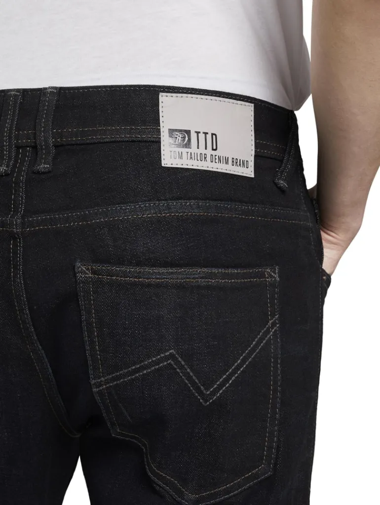 TTAEDAN STRAIGHT Jeans dark blue denim