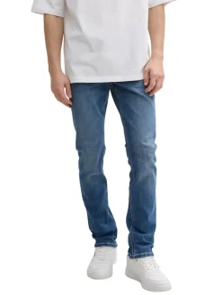 TTAEDAN STRAIGHT Jeans mit Stretch used mid stone blue denim