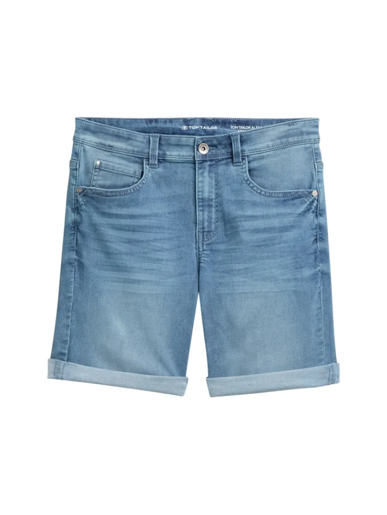 TTALEXA SLIM BERMUDA Jeans Shorts light stone wash denim