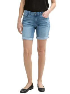 TTALEXA SLIM BERMUDA Jeans Shorts light stone wash denim