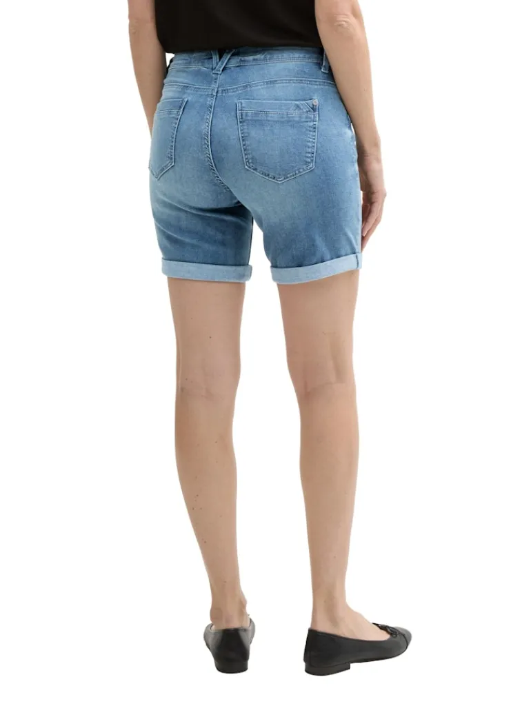 TTALEXA SLIM BERMUDA Jeans Shorts light stone wash denim