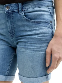 TTALEXA SLIM BERMUDA Jeans Shorts light stone wash denim
