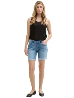 TTALEXA SLIM BERMUDA Jeans Shorts light stone wash denim