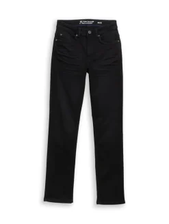 TTELVA STRAIGHT High Waist Jeans black denim