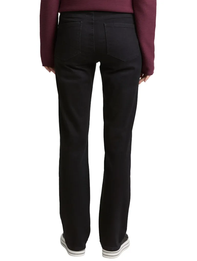 TTELVA STRAIGHT High Waist Jeans black denim