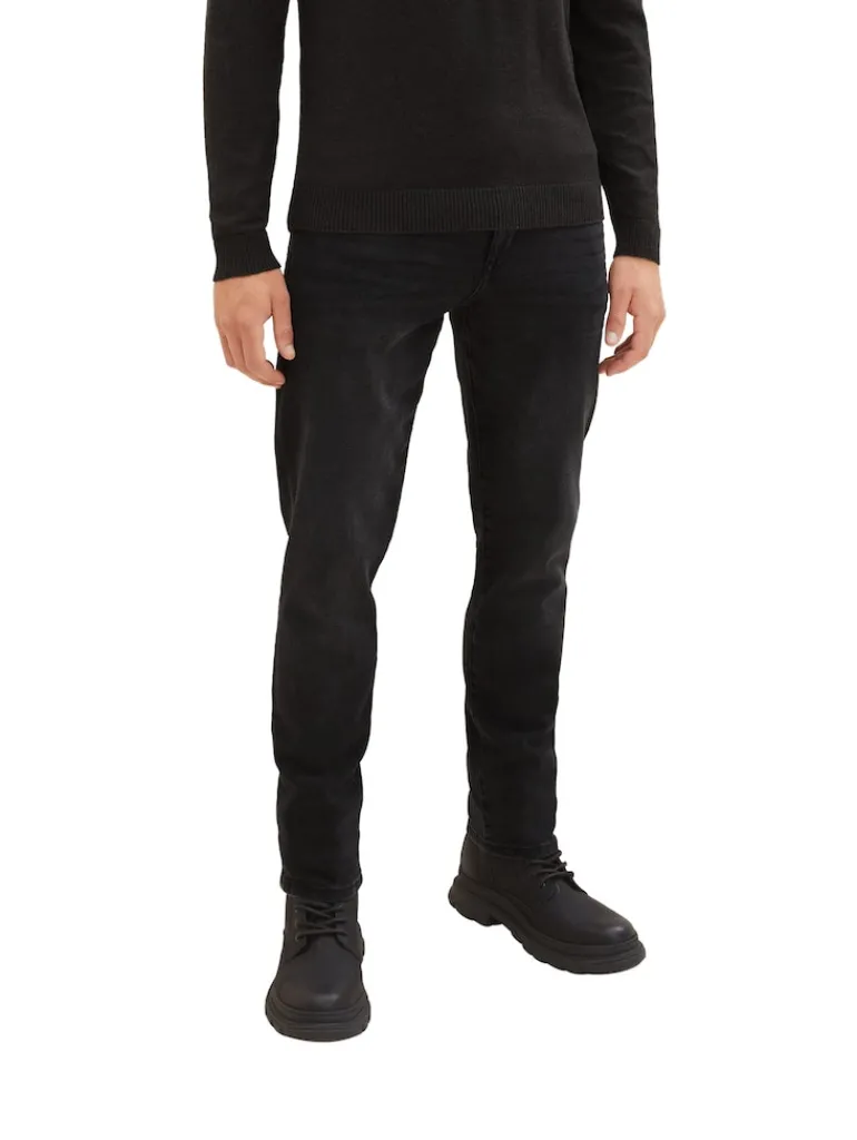 TTJOSH REGULAR SLIM Jeans used dark stone black denim