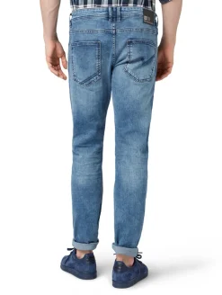 TTPIERS SLIM Jeans light stone wash denim