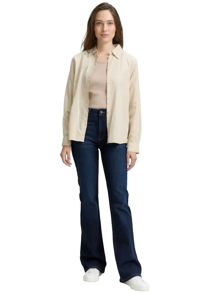TTSTELLA BOOTCUT Jeans mit Stretch dark blue denim