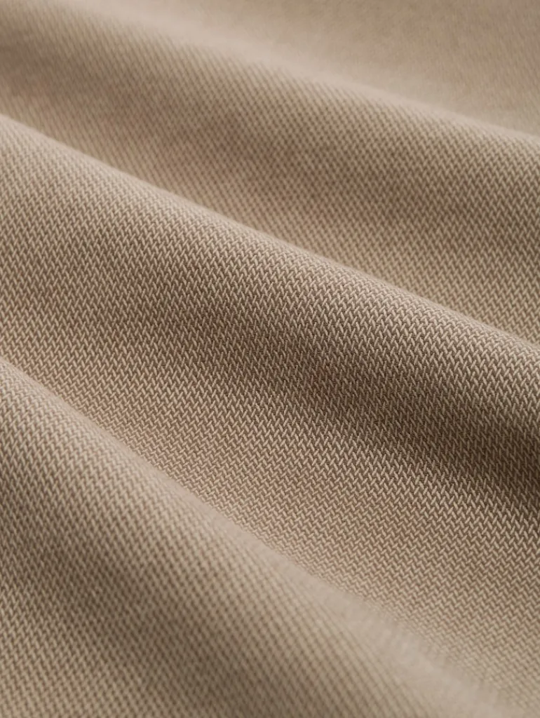 TTTRAVIS SLIM Chino Hose mit Gürtel beige brown zig zag structure