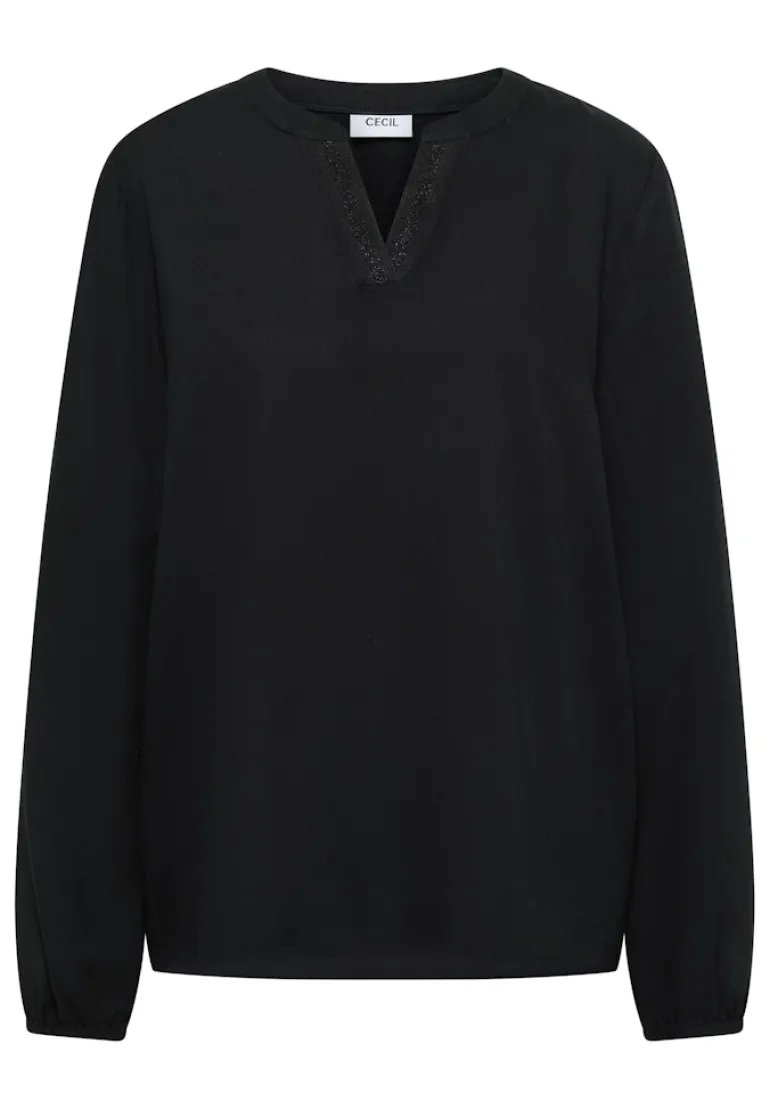Tunika in Unifarbe black