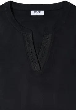 Tunika in Unifarbe black