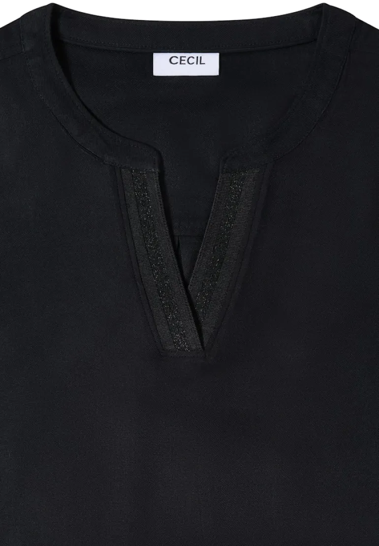 Tunika in Unifarbe black