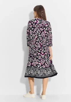 Tunika Kleid mit Print black