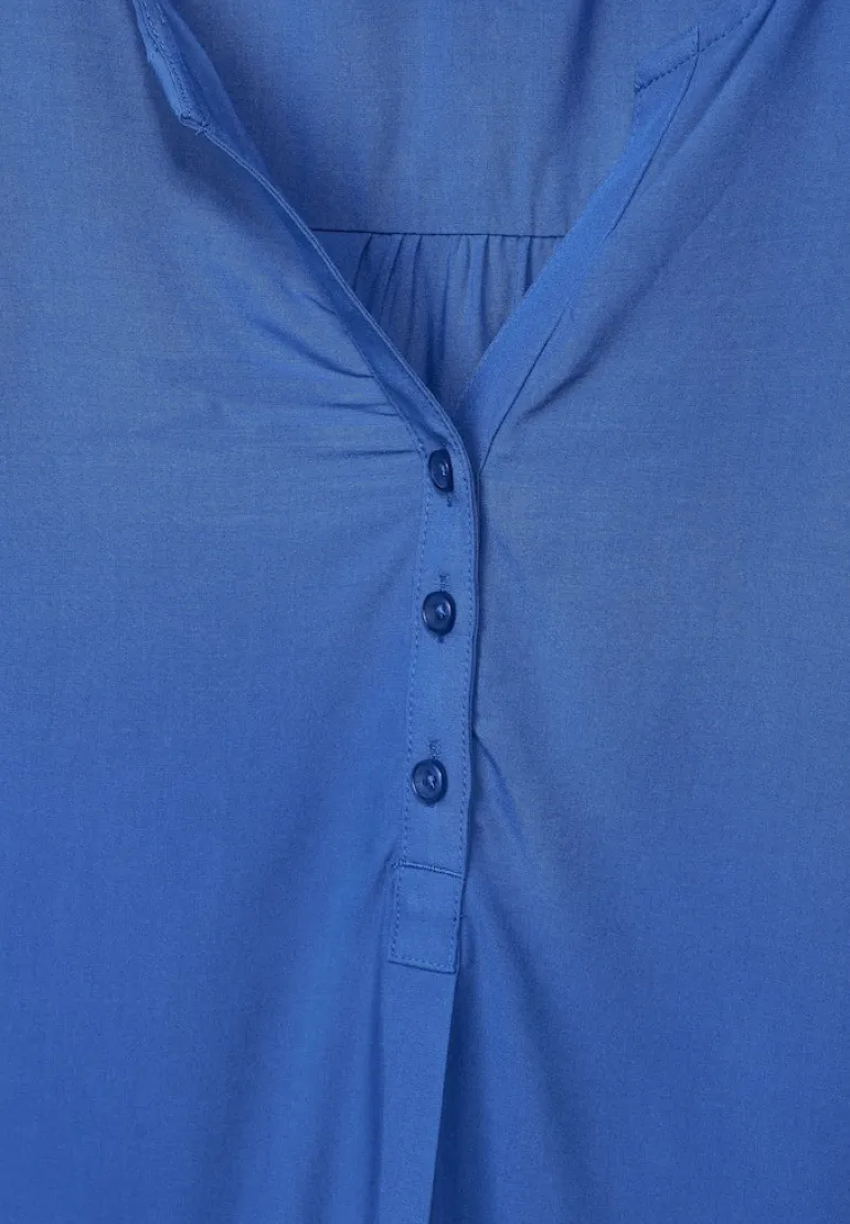 Tunikashirt in Unifarbe blue sea